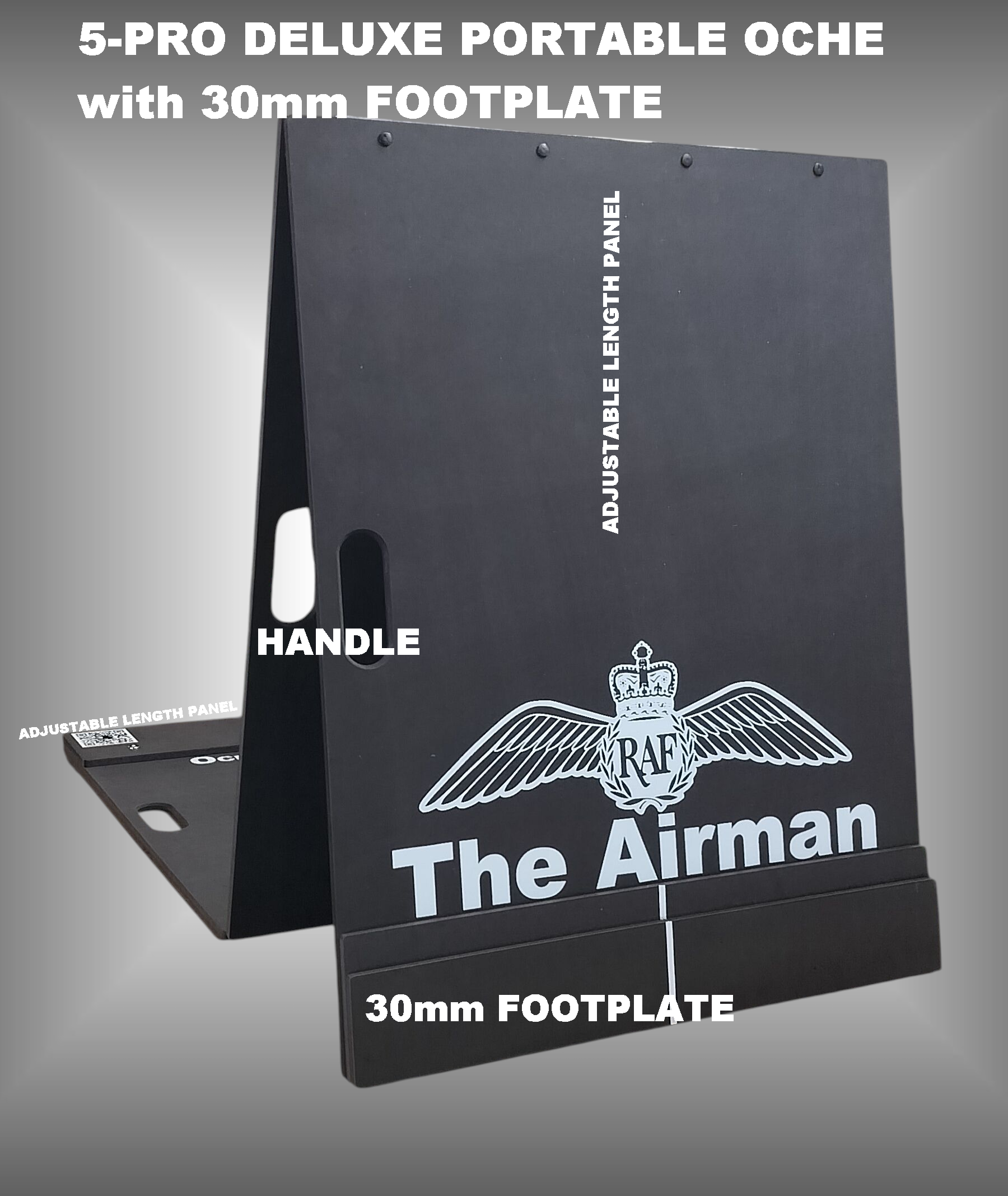 PRO DELUXE PORTABLE OCHE WITH THE 30mm HIGH FOOTPLATE